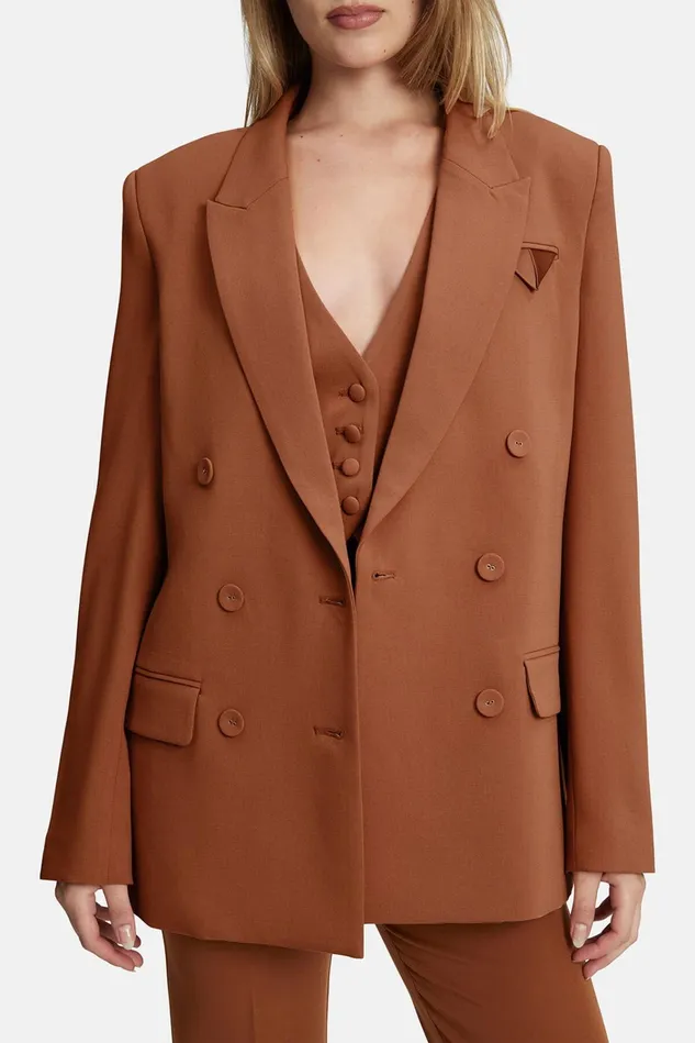 Women Blazers Bardot Sloane Classic Blazer In Chestnut Chestnut Women Blazers Bardot Sloane Classic Blazer In Chestnut Chestnut