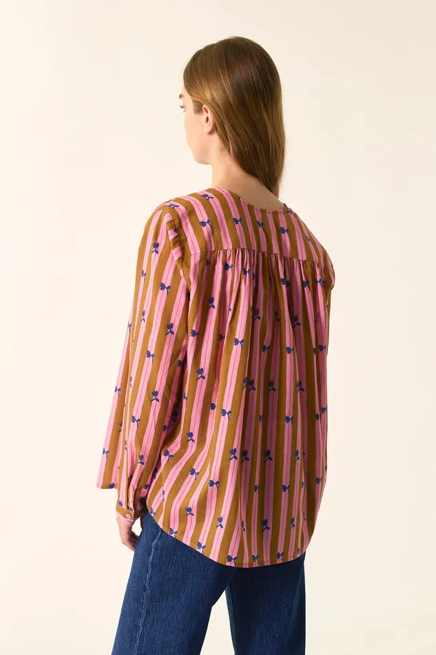 Women Blouse Effy Landes Blouse Coton Multicolore Des Petits Hauts Blouses Shirts and Tops