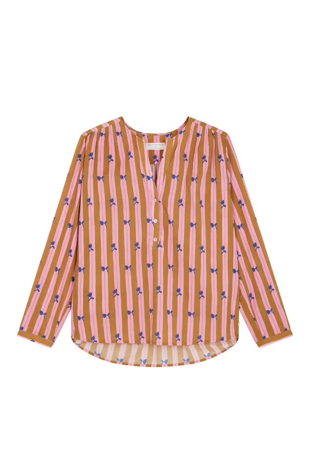 Women Blouse Effy Landes Blouse Coton Multicolore Des Petits Hauts Blouses Shirts and Tops