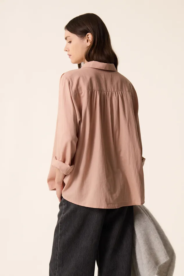 Women Blouse Rudeon Naturel Blouse Coton Beige Des Petits Hauts Blouses Shirts and Tops