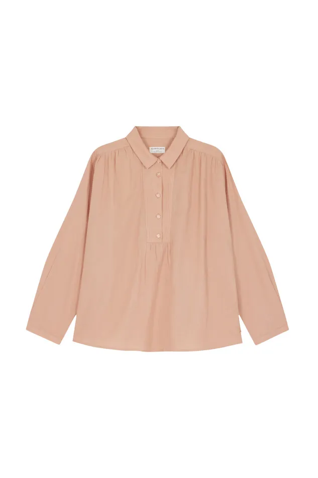 Women Blouse Rudeon Naturel Blouse Coton Beige Des Petits Hauts Blouses Shirts and Tops