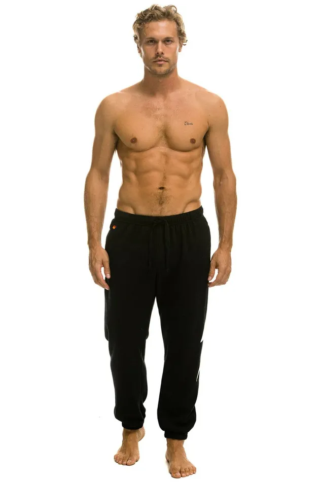 Women BOLT SWEATPANTS 8211 BLACK WHITE Aviator Nation BoltCollection Women BOLT SWEATPANTS 8211 BLACK WHITE Aviator Nation BoltCollection