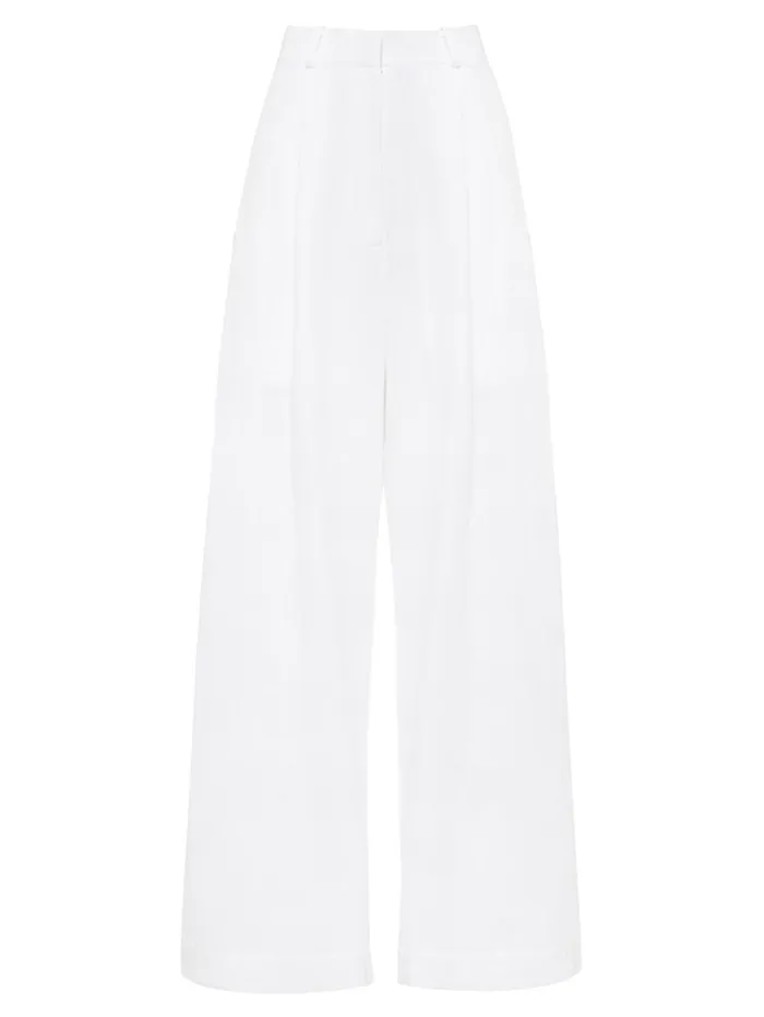 Women Bondi Born 8211 White Linen Komodo Trouser The UNDONE Pants