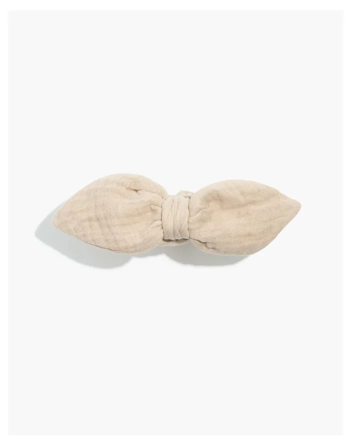Women Bow Claw Hair Clip Dried Flax Madewell Hair Accessories