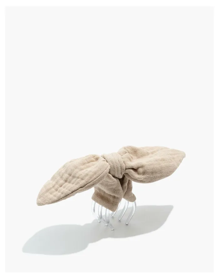 Women Bow Claw Hair Clip Dried Flax Madewell Hair Accessories Women Bow Claw Hair Clip Dried Flax Madewell Hair Accessories