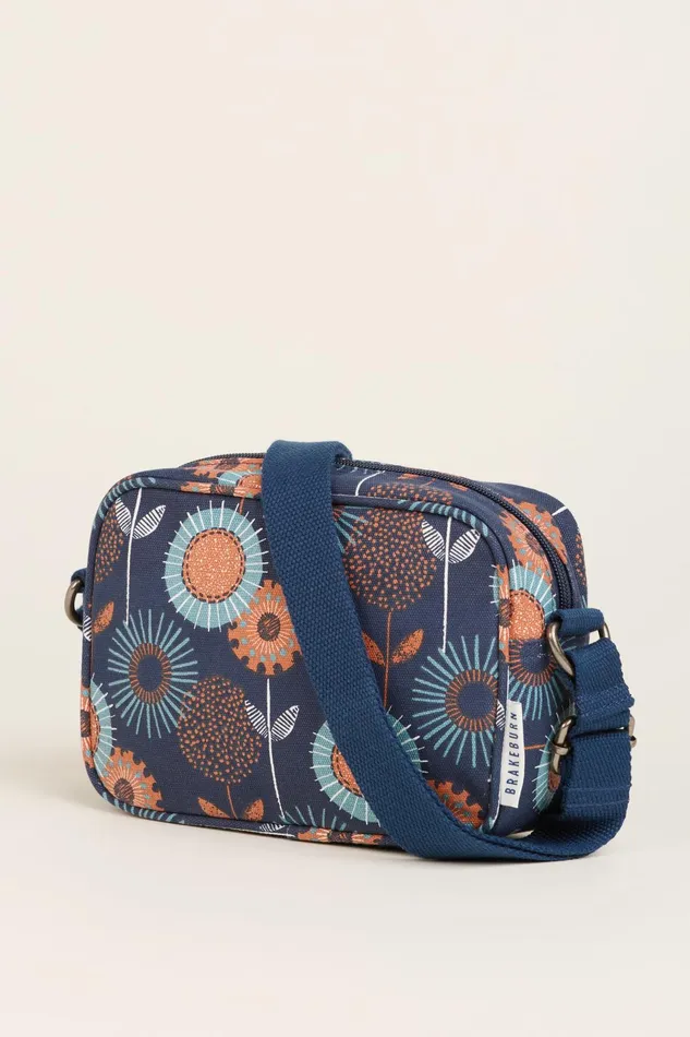 Women Brakeburn Bags and Purses Navy Freya Print Medium Camera Crossbody Bag