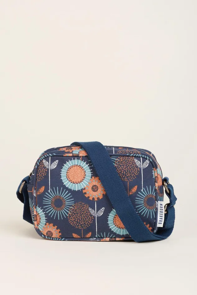 Women Brakeburn Bags and Purses Navy Freya Print Medium Camera Crossbody Bag