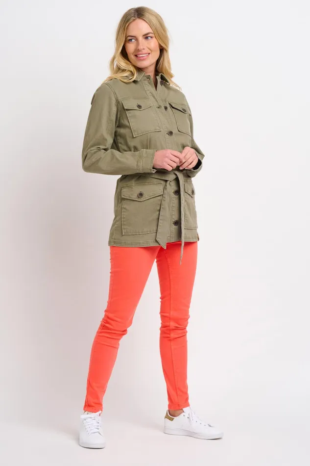 Women Brakeburn Coats And Jackets Khaki Military Field Field Jacket
