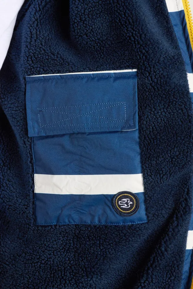 Women Brakeburn Coats And Jackets Navy Nautical Stripe Chinook Changing Robe