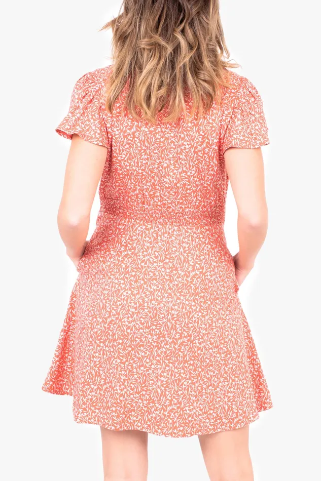 Women Brakeburn Dresses Coral Meadow Wrap Dress