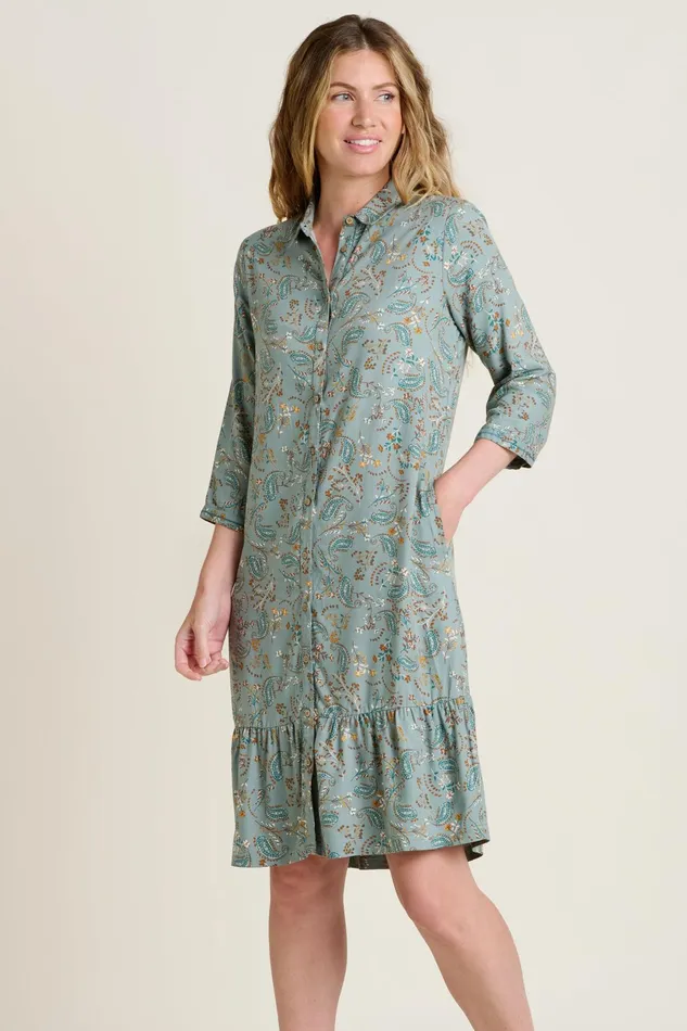 Women Brakeburn Dresses Green Mia Shirt Dress