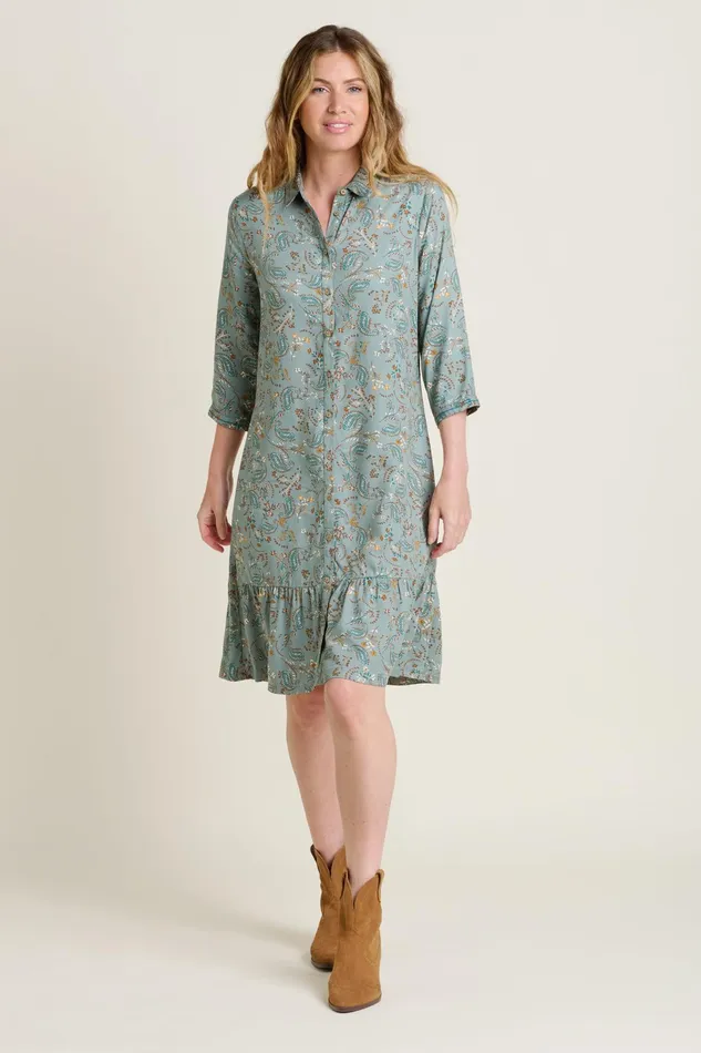 Women Brakeburn Dresses Green Mia Shirt Dress