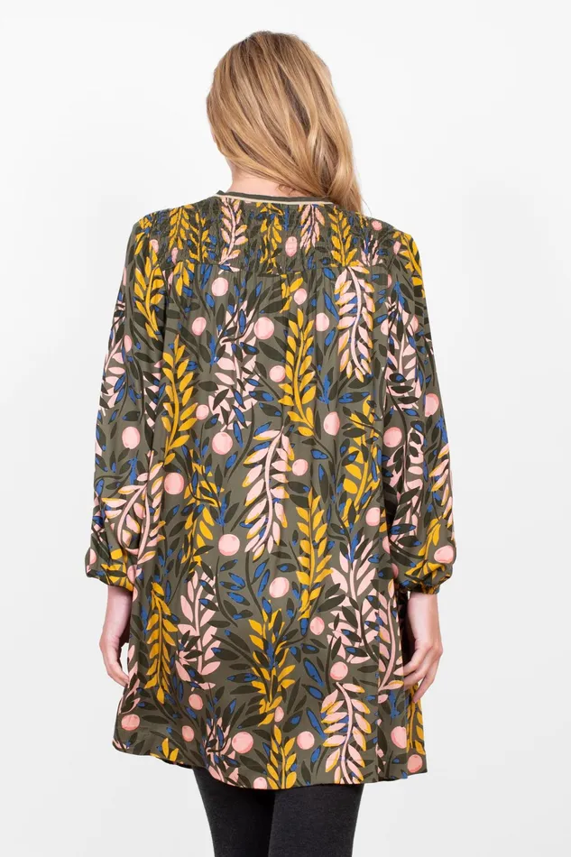 Women Brakeburn Dresses Green Winter Trailing Floral Tipping Dress