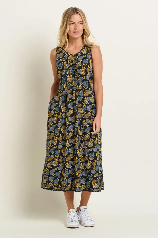 Women Brakeburn Dresses Navy Luna Sleeveless Dress