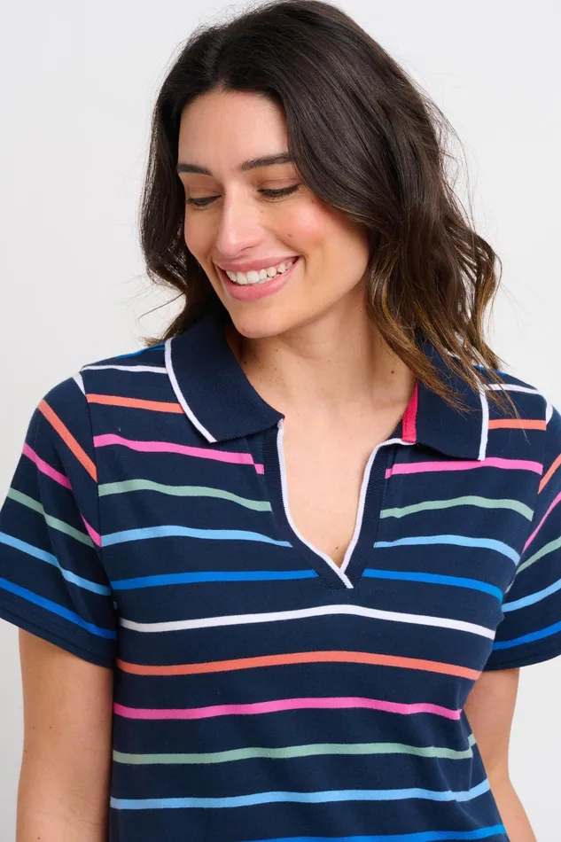 Women Brakeburn Dresses Navy Melody Polo Dress