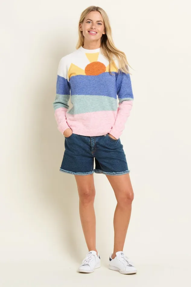 Women Brakeburn Knitwear Multicoloured Day Break Knitted Jumper