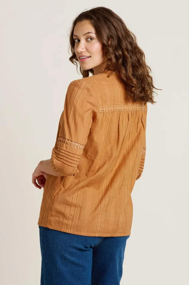 Women Brakeburn Tops TShirts And Vests Yellow Chesil Blouse