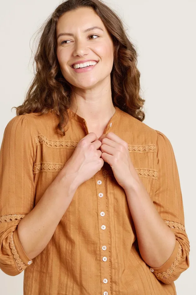 Women Brakeburn Tops TShirts And Vests Yellow Chesil Blouse