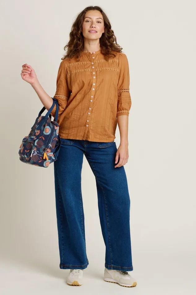 Women Brakeburn Tops TShirts And Vests Yellow Chesil Blouse