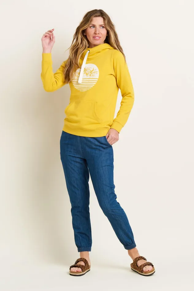 Women Brakeburn Trousers Skirts and Shorts Blue Chambray Beach Pant