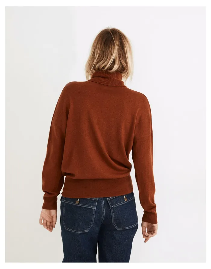 Women Brookhaven Turtleneck Sweater Heather Auburn Madewell Sweaters Women Brookhaven Turtleneck Sweater Heather Auburn Madewell Sweaters