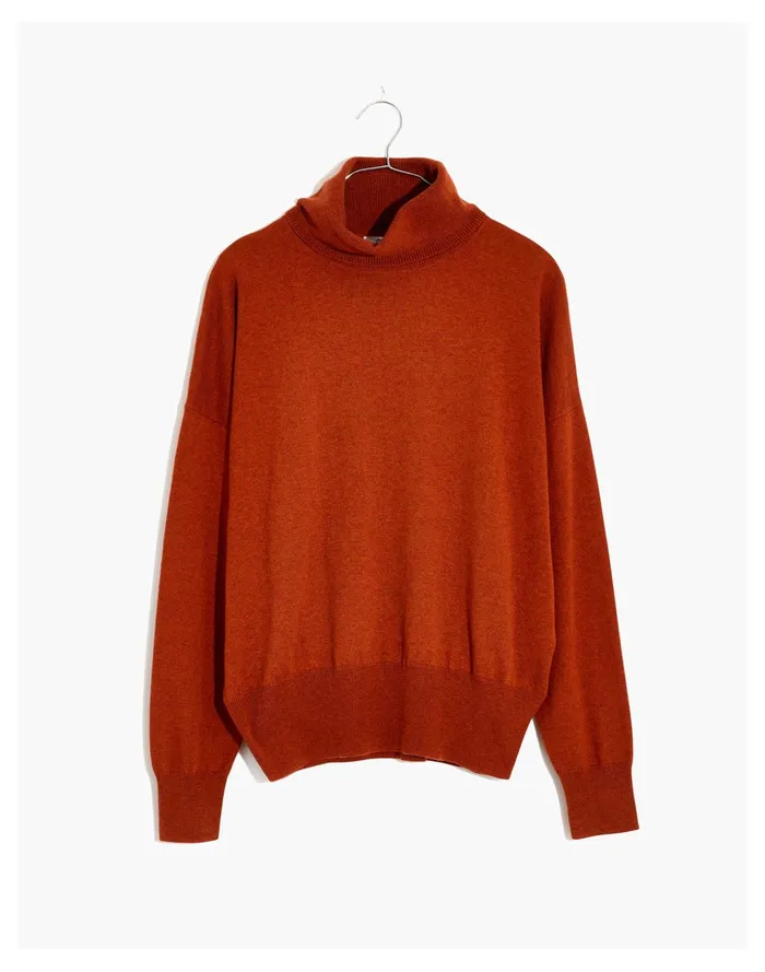 Women Brookhaven Turtleneck Sweater Heather Auburn Madewell Sweaters Women Brookhaven Turtleneck Sweater Heather Auburn Madewell Sweaters