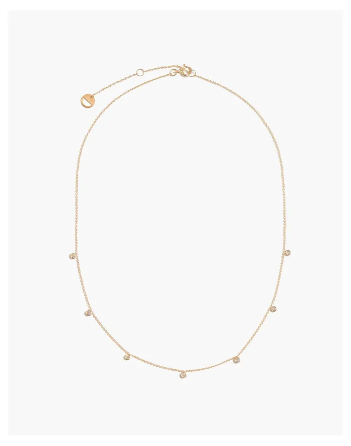 Women BYCHARI 7 DIAMOND NECKLACE Gold Madewell Fine Jewelry Women BYCHARI 7 DIAMOND NECKLACE Gold Madewell Fine Jewelry