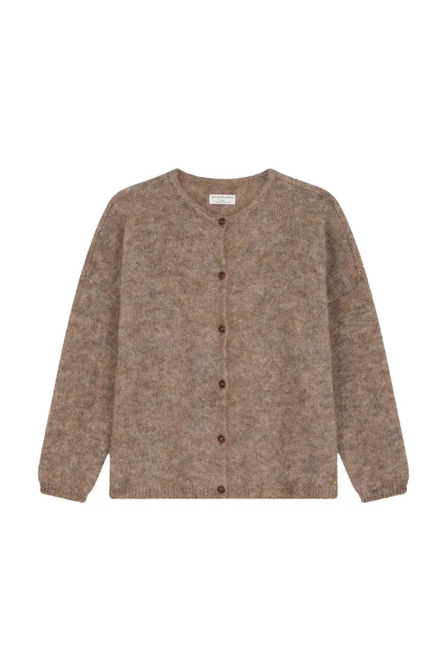 Women Cardigan Bea Marmotte Gilet Mohair Beige Des Petits Hauts Jumpers and Cardigans