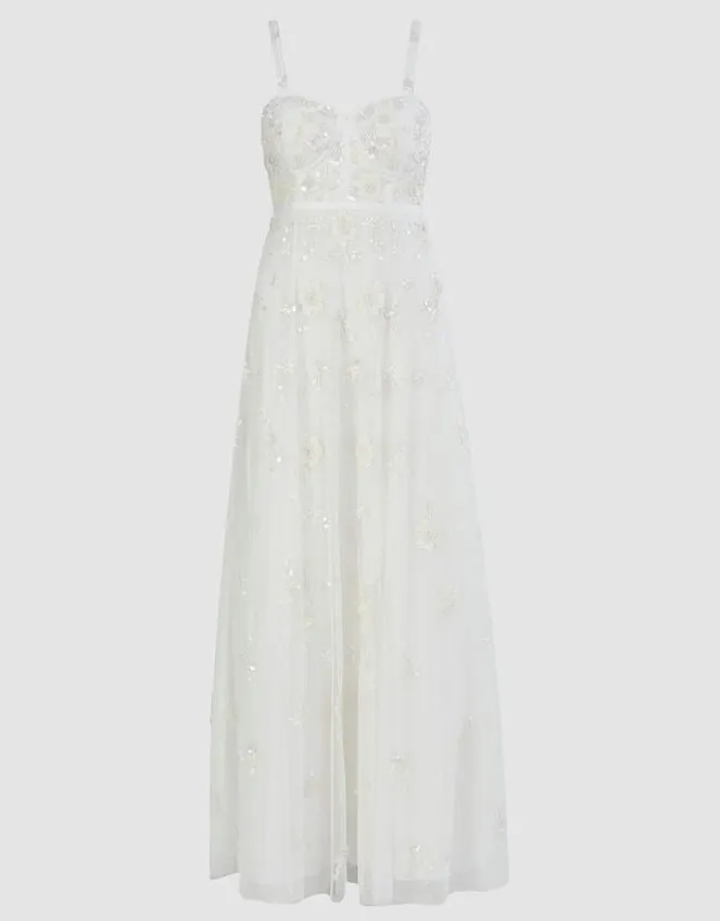 Women Caroline Embellished Bridal Dress Ivory Monsoon Dresses