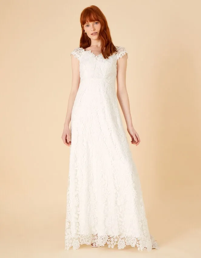 Women Cassandra Lace Bridal Maxi Dress Ivory Monsoon Dresses