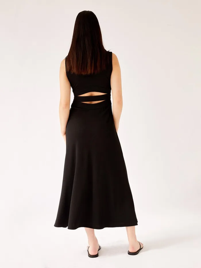 Women Christopher Esber 8211 Verner Multi Corset Bind Dress In Black The UNDONE Dresses