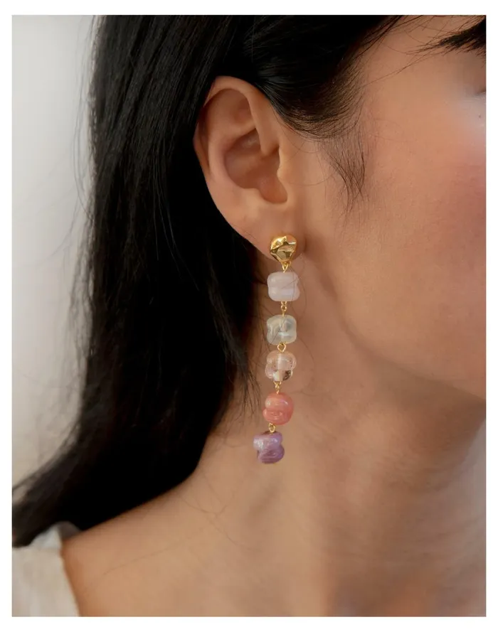 Women CLED Shades Of Nature Bloom Earrings Pink Multi Madewell Earrings Women CLED Shades Of Nature Bloom Earrings Pink Multi Madewell Earrings