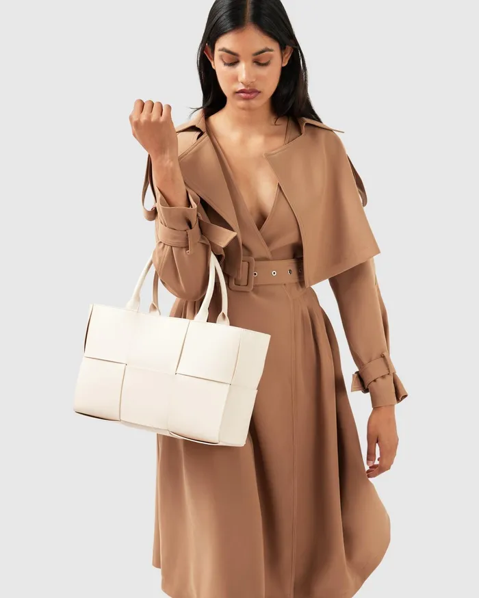 Women Coats and Jackets Belle and Bloom Manhattan Cropped Trench 8211 Camel