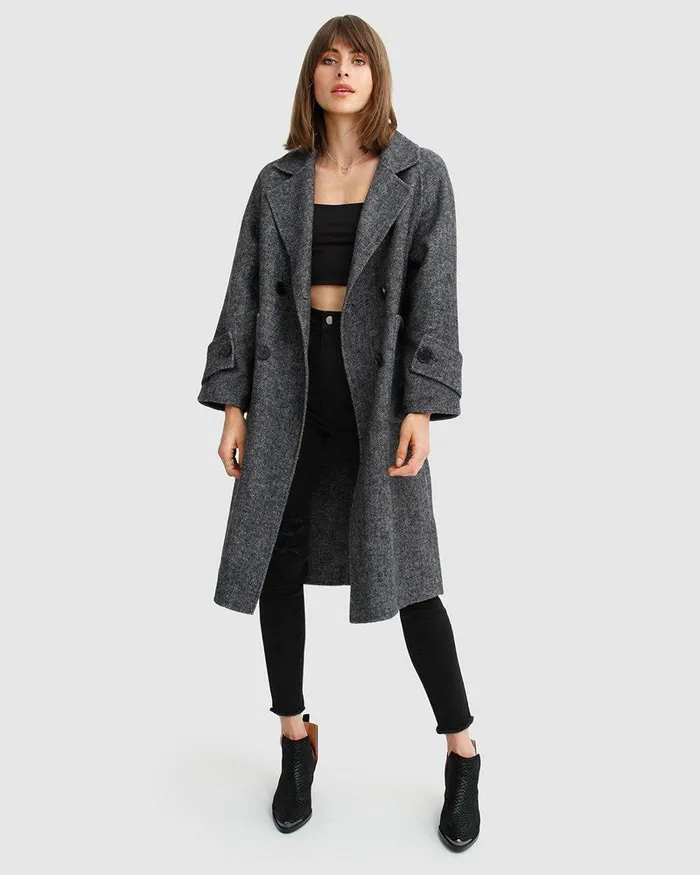 Women Coats and Jackets Belle and Bloom Rumour Has It Oversized Wool Blend Coat 8211 Charcoal Women Coats and Jackets Belle and Bloom Rumour Has It Oversized Wool Blend Coat 8211 Charcoal