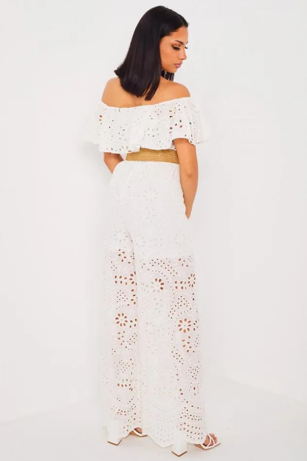 Women Combinaison Pantalon Blanche En Crochet White Brentiny Paris Playsuits Women Combinaison Pantalon Blanche En Crochet White Brentiny Paris Playsuits