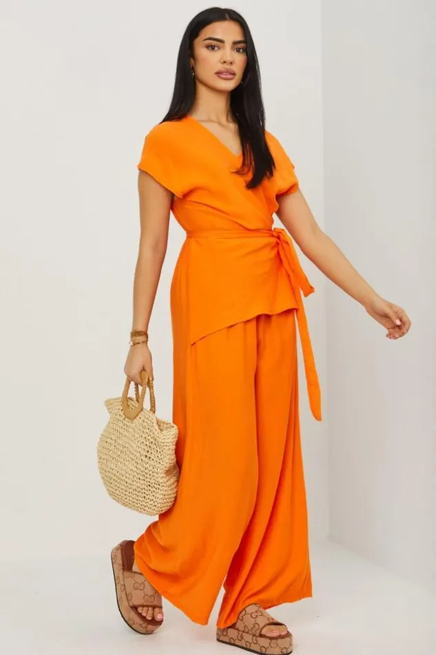 Women Combinaison Pantalon Orange Dcollet Crois A Nou Orange Brentiny Paris Playsuits Women Combinaison Pantalon Orange Dcollet Crois A Nou Orange Brentiny Paris Playsuits