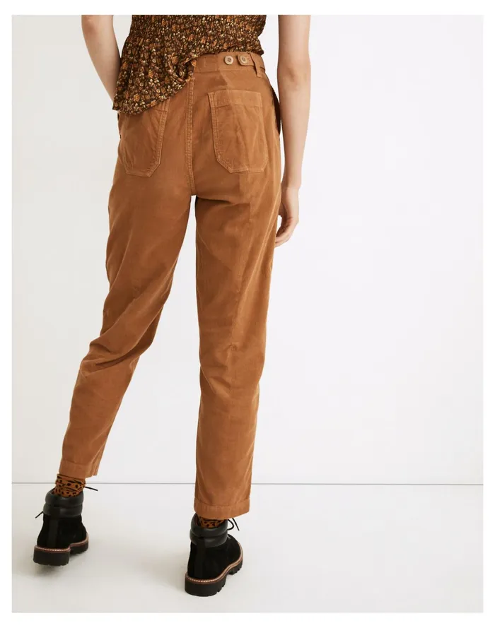 Women Corduroy Griff Tapered Fatigue Pants Warm Hickory Madewell Pants Women Corduroy Griff Tapered Fatigue Pants Warm Hickory Madewell Pants