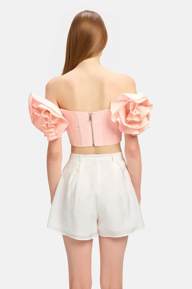 Women Corsets Bardot Sigma Corset Top In Soft Pink Soft Pink