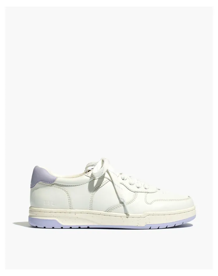Women Court Low Top Sneakers In White And Purple Distant Lavander Multi Madewell Sneakers Women Court Low Top Sneakers In White And Purple Distant Lavander Multi Madewell Sneakers