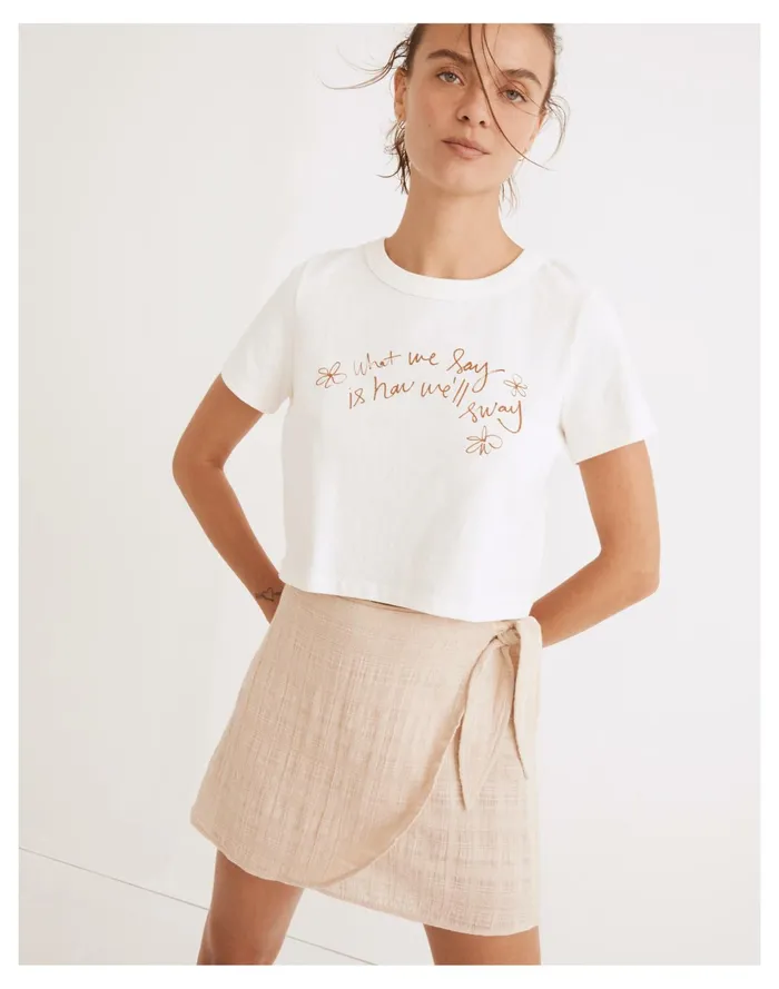 Women Cover Up Wrap Mini Skirt Sandstone Madewell Swim