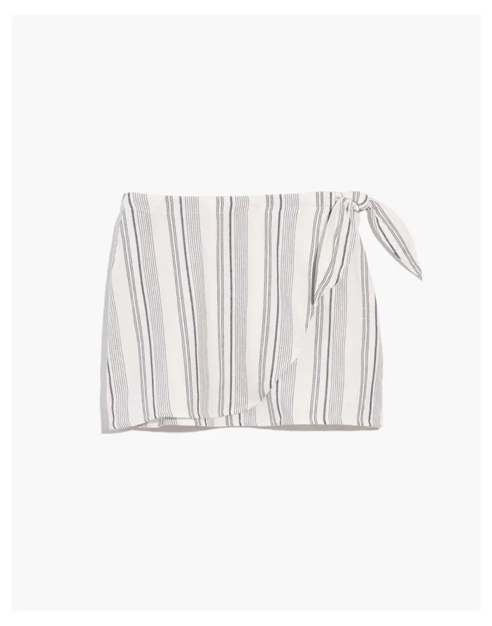 Women Cover Up Wrap Skirt In Stripe Lighthouse Madewell Swim Women Cover Up Wrap Skirt In Stripe Lighthouse Madewell Swim