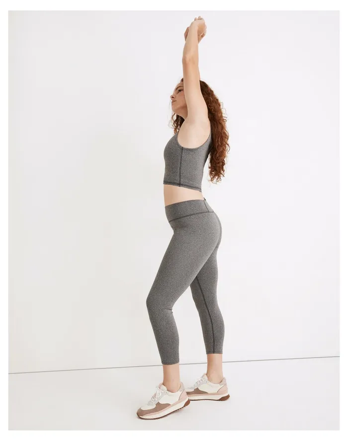 Women Curvy MWL Form High Rise 25034 Leggings In Heathered Charcoal Hthr Charcoal Madewell Activewear Women Curvy MWL Form High Rise 25034 Leggings In Heathered Charcoal Hthr Charcoal Madewell Activewear