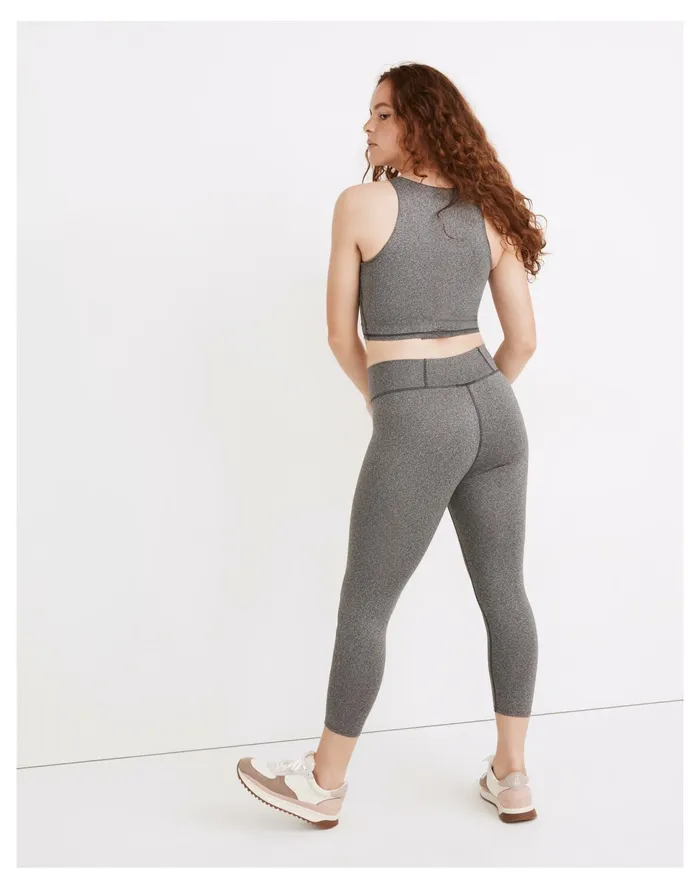 Women Curvy MWL Form High Rise 25034 Leggings In Heathered Charcoal Hthr Charcoal Madewell Activewear Women Curvy MWL Form High Rise 25034 Leggings In Heathered Charcoal Hthr Charcoal Madewell Activewear