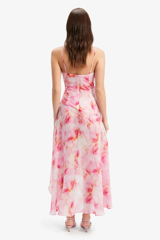Women Day To Night Dresses Bardot Sorella Printed Midi Dress In Pink Tie Dye Pink Tie Dye Women Day To Night Dresses Bardot Sorella Printed Midi Dress In Pink Tie Dye Pink Tie Dye