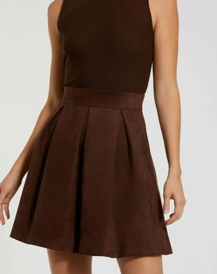 Women Daytime Dresses Mac Duggal Sleeveless Mesh And Suede A Line Mini Dress Chocolate Women Daytime Dresses Mac Duggal Sleeveless Mesh And Suede A Line Mini Dress Chocolate