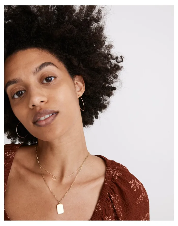 Women Delicate Collection Demi Fine 14k Gold Filled Medium Hoop Earrings 14k Gold Fill Madewell Earrings Women Delicate Collection Demi Fine 14k Gold Filled Medium Hoop Earrings 14k Gold Fill Madewell Earrings