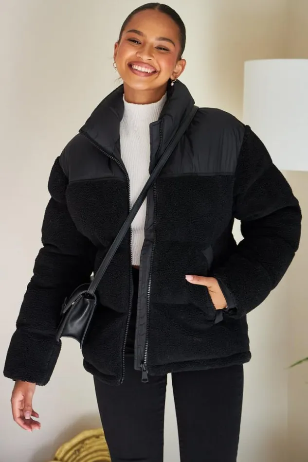 Women Doudoune Noir Courte BiMatire En Peau De Mouton Black Brentiny Paris Parkas And Down Jackets Women Doudoune Noir Courte BiMatire En Peau De Mouton Black Brentiny Paris Parkas And Down Jackets