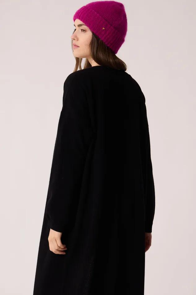 Women Dress Ariette Noir Robe Pull Laine Mrinos Noir Des Petits Hauts Dresses and Skirts