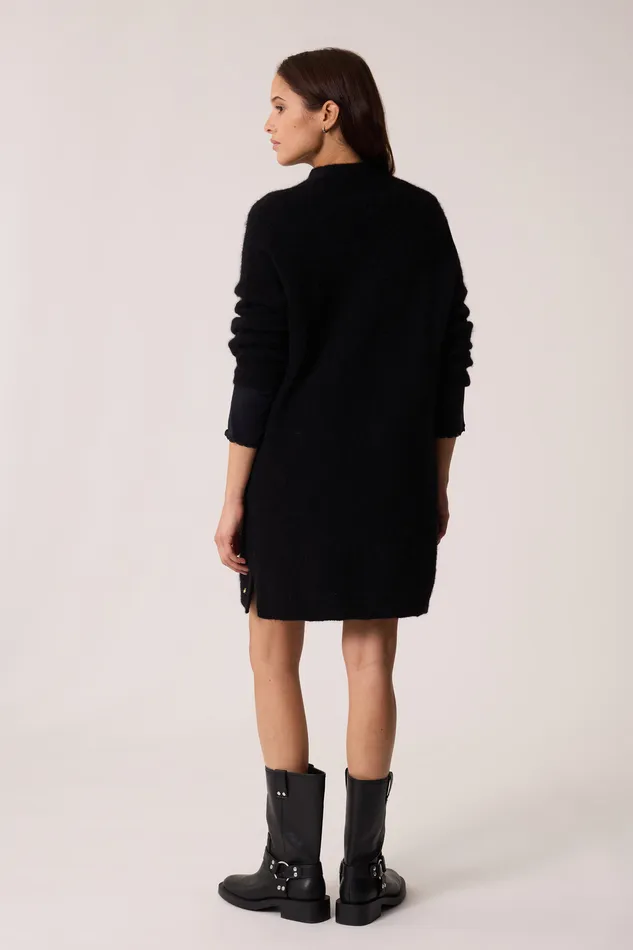 Women Dress Bemilie Noir Robe Alpaga Superfine Noire Des Petits Hauts Dresses and Skirts