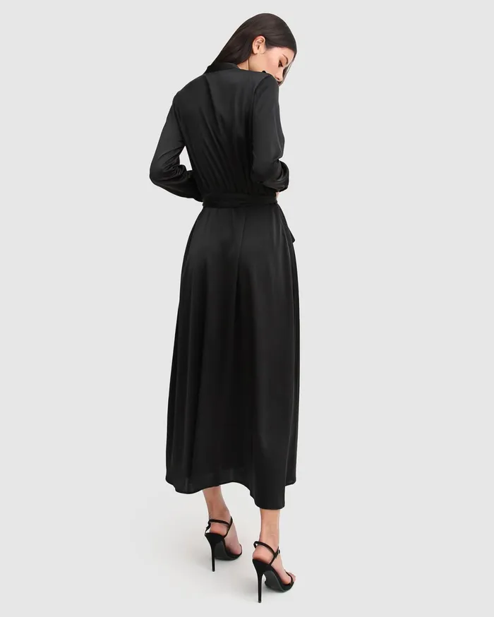 Women Dresses Belle and Bloom Lover To Lover Maxi Shirt Dress 8211 Black
